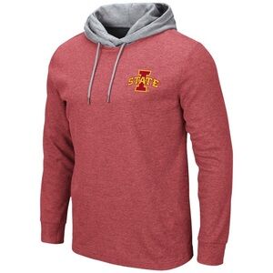 Colosseum Iowa State Cyclones Long Sleeve Hooded Thermal | Large | Cardinal